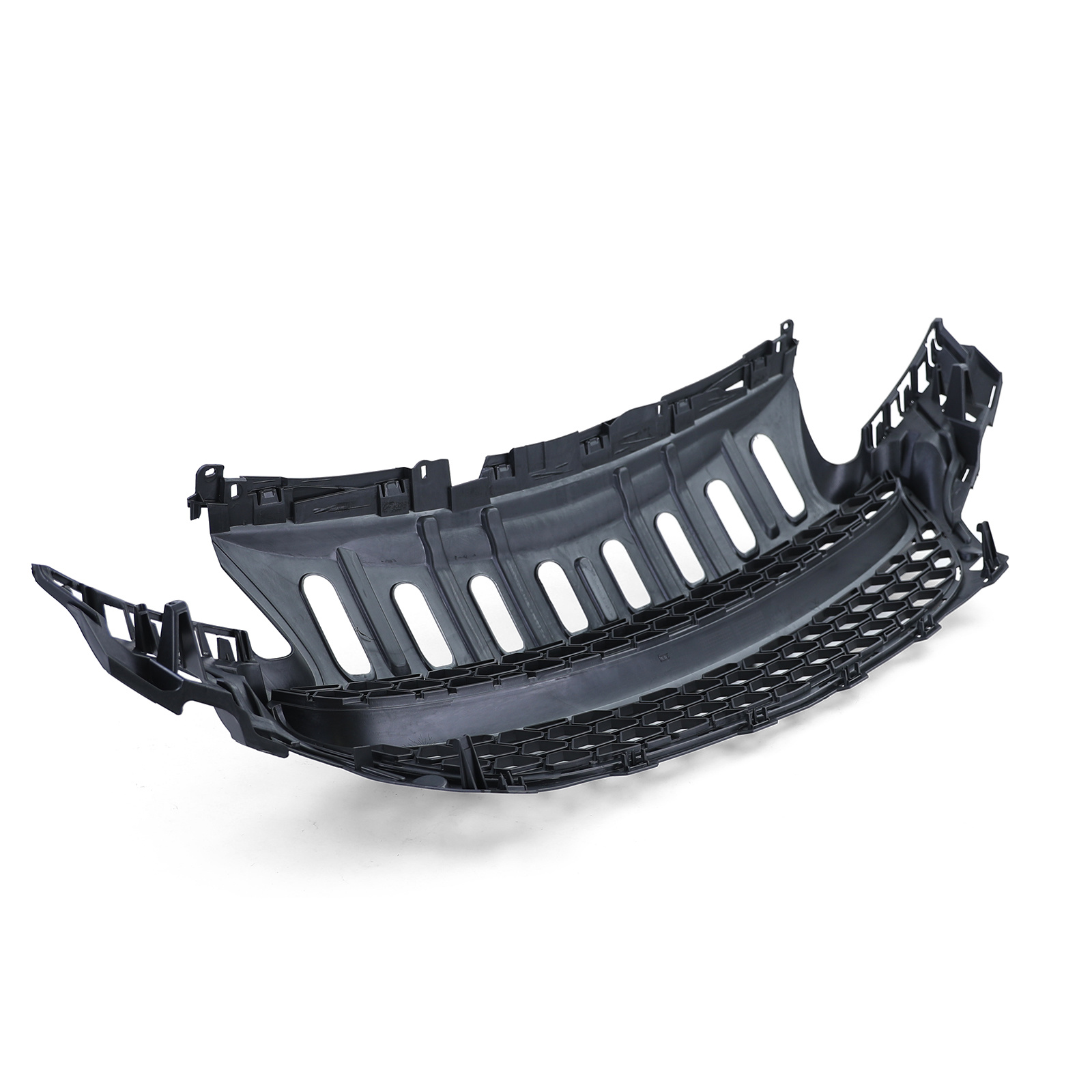 Autogrille - Opel Corsa E 2014 - Zwart - Badgeloos, sportieve look