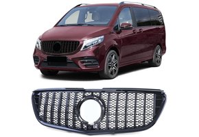 Sportgrille - Mercedes V Klasse Vito W447 W448 - zwarte glans - GT-sporten