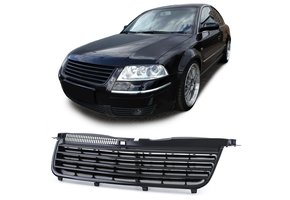 Autogrille geschikt voor VW Passat 3BG 00-05 - Sportief uiterlijk - Badgeloos zwart