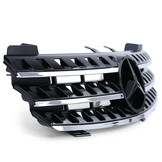 Autogrille - Mercedes M Klasse ML W164 05-08 - Zwart Hoogglans - Chroom Rand