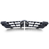 Autogrille geschikt voor Mercedes M Klasse ML W164 05-08 - Zwart Hoogglans - Chroom Rand