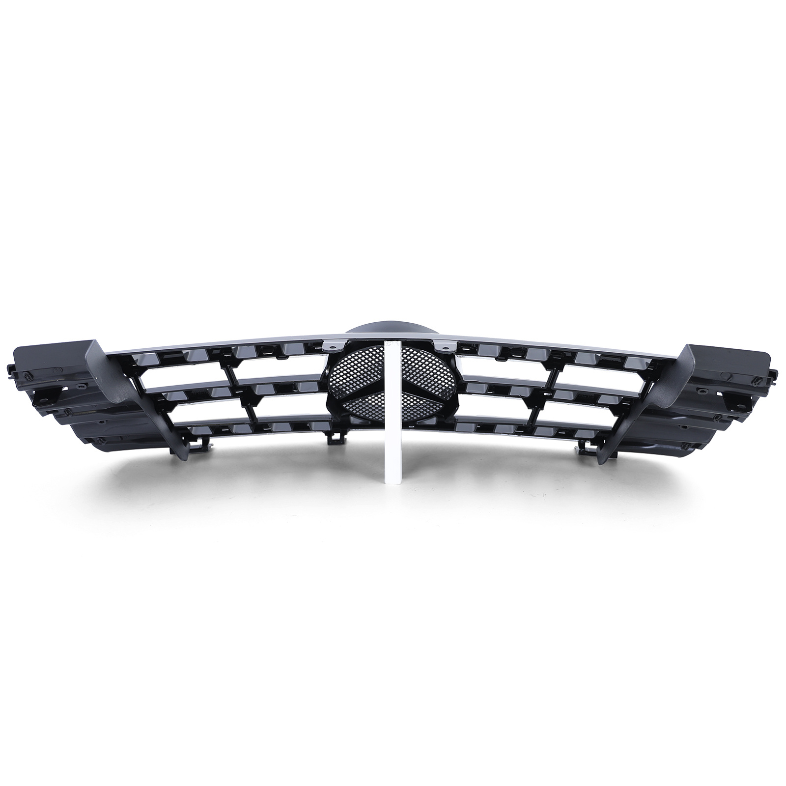 Autogrille - Mercedes M Klasse ML W164 05-08 - Zwart Hoogglans - Chroom Rand