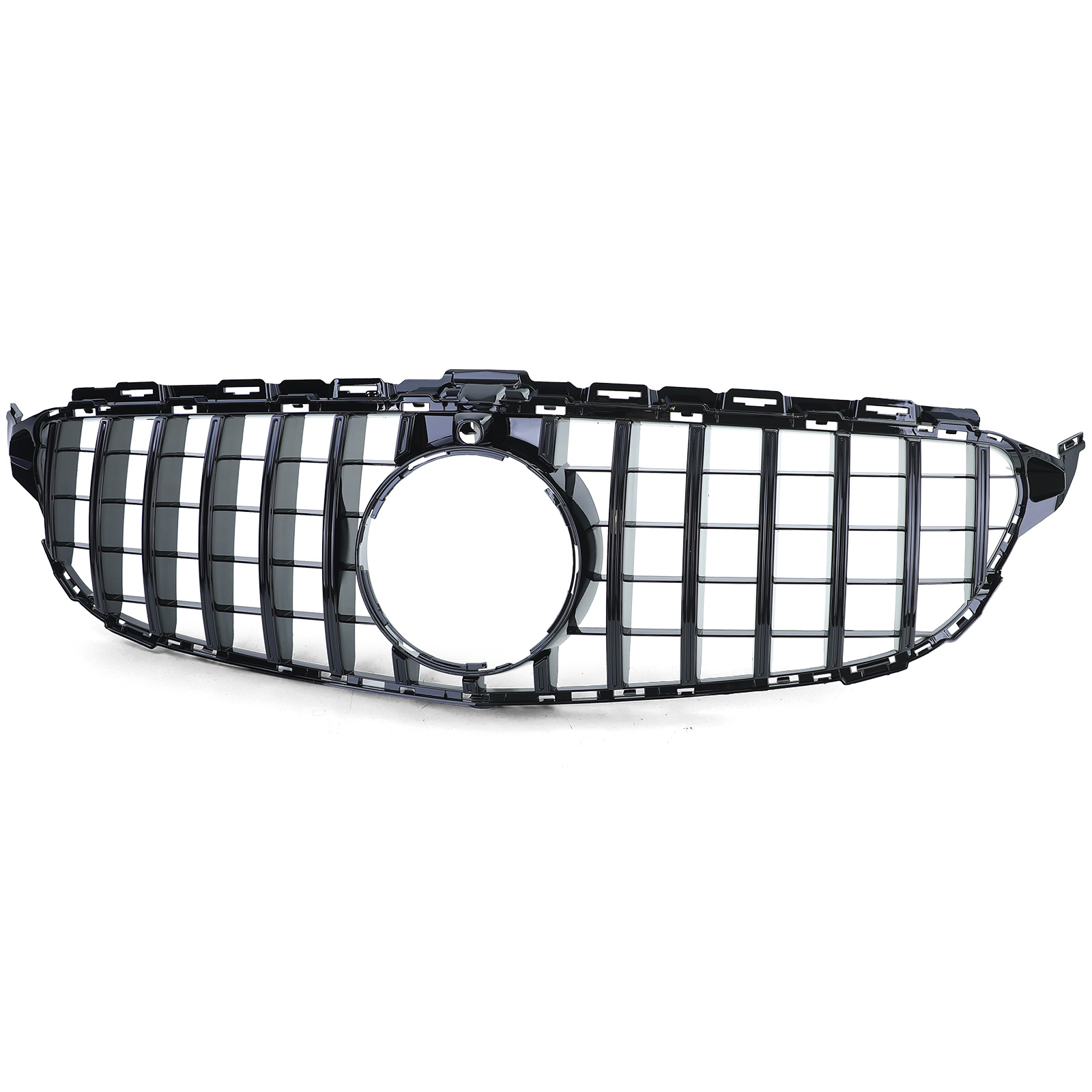 Autogrille - Mercedes C-klasse W205 S205 14-18 - Zwarte glans - Sport optiek
