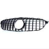 Autogrille geschikt voor Mercedes C-klasse W205 S205 14-18 - Zwarte glans - Sport optiek