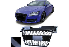 Honingraat grill geschikt voor Audi TT 8J 06-10 - zwart glanzend - sportieve look