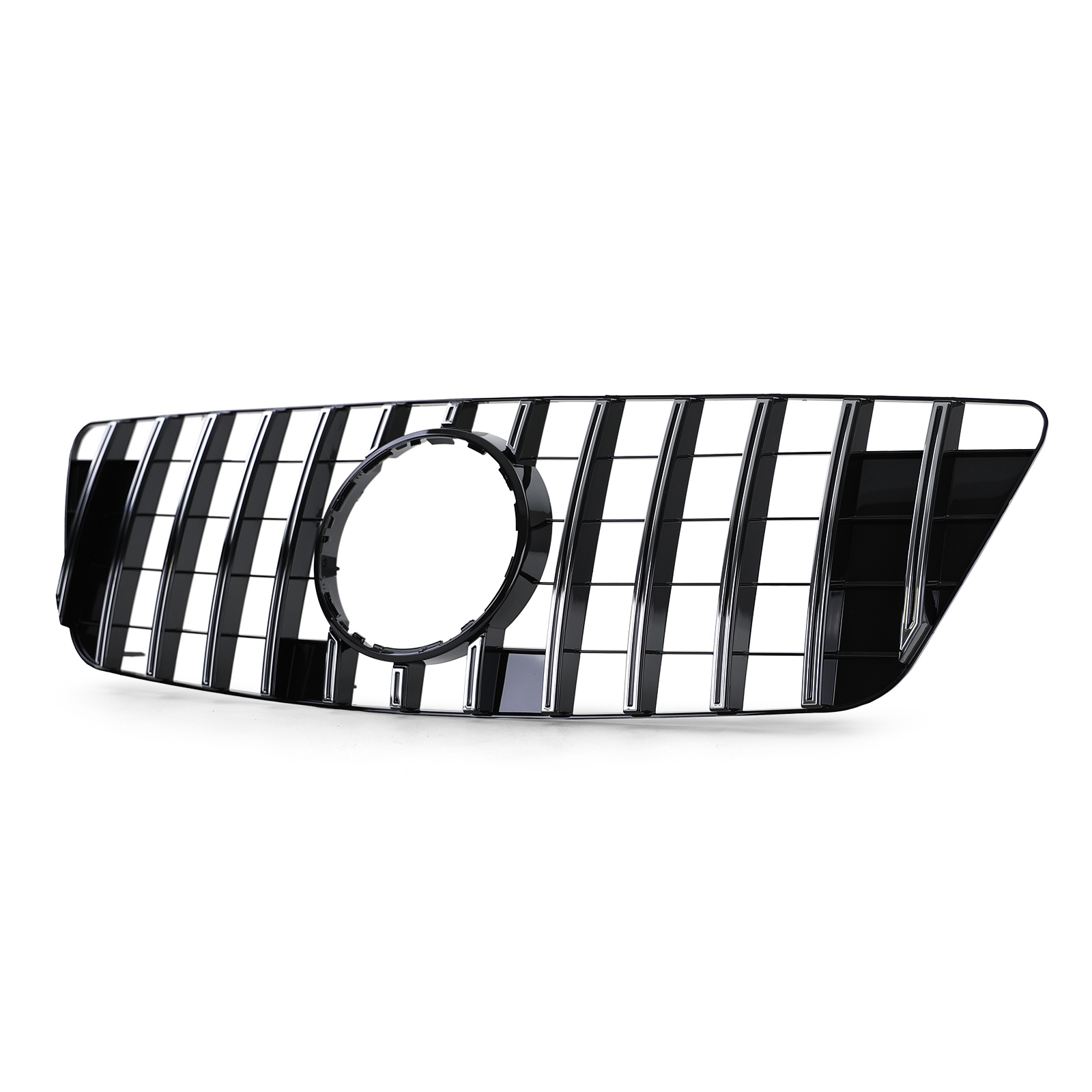 Autogrille - Mercedes M Klasse ML W164 08-11 - Zwart Glans/Chroom - Sportief Verbeterde Look
