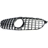 Autogrille - Mercedes C Klasse W205 S205 - Zwart Glanzend Chroom - Sport Optiek