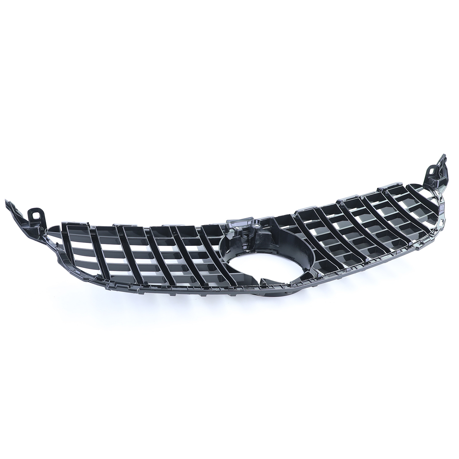 Autogrille geschikt voor Mercedes C Klasse W205 S205 - Zwart Glanzend Chroom - Sport Optiek
