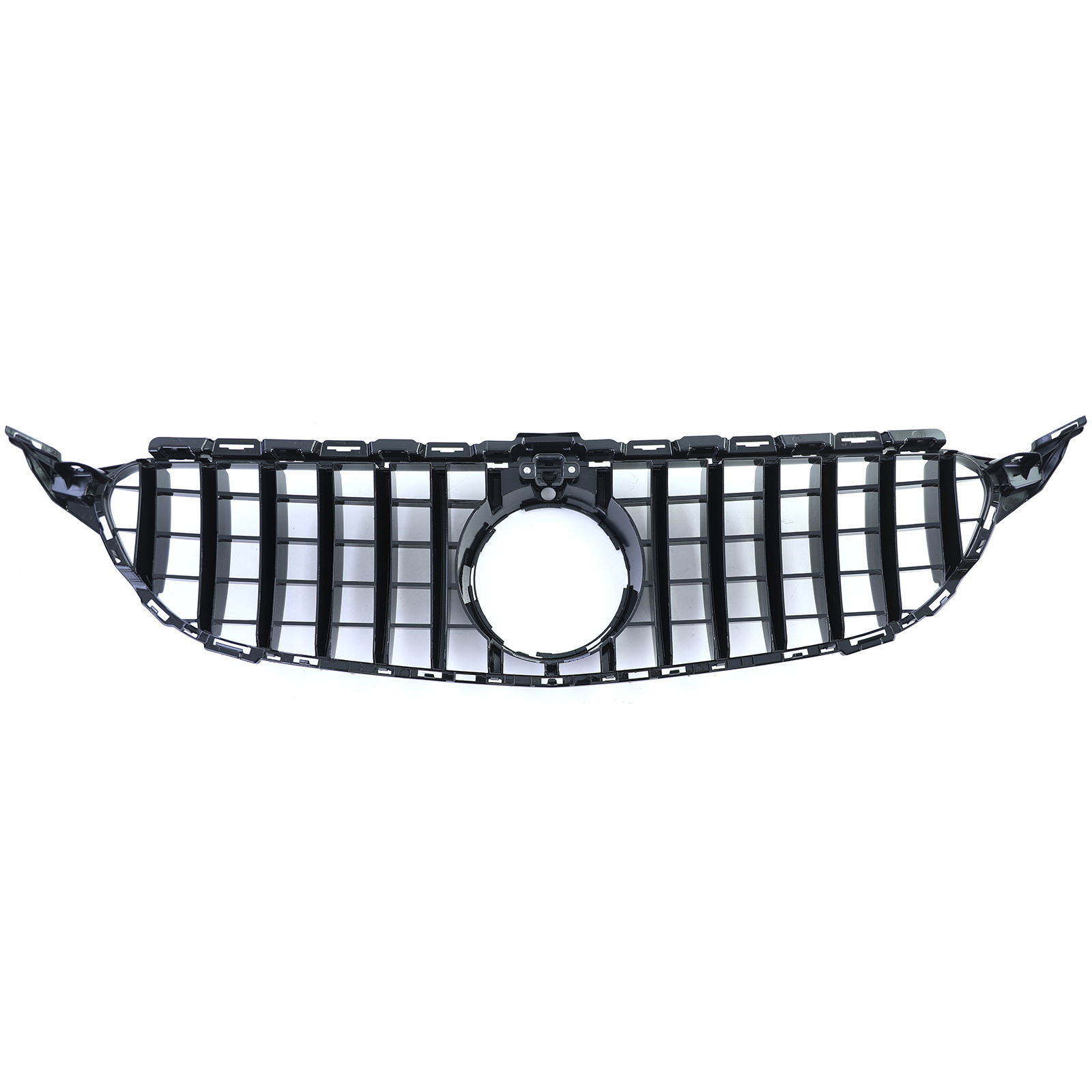 Autogrille geschikt voor Mercedes C Klasse W205 S205 - Zwart Glanzend Chroom - Sport Optiek