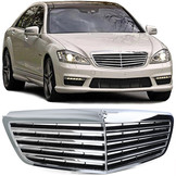 Autogrille - Mercedes S Klasse W221 Facelift 09-13 - Chroom - Sport rooster