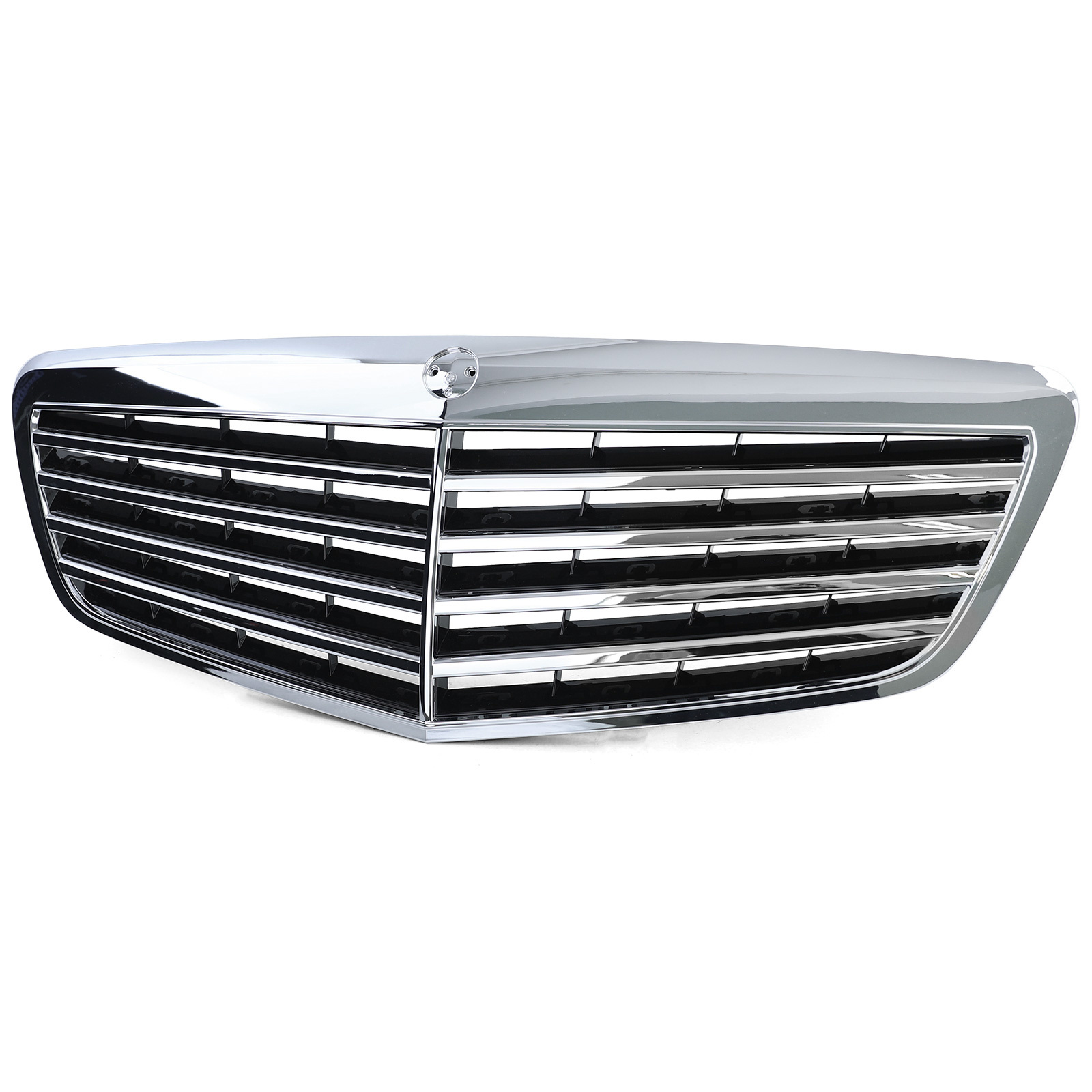 Autogrille - Mercedes S Klasse W221 Facelift 09-13 - Chroom - Sport rooster