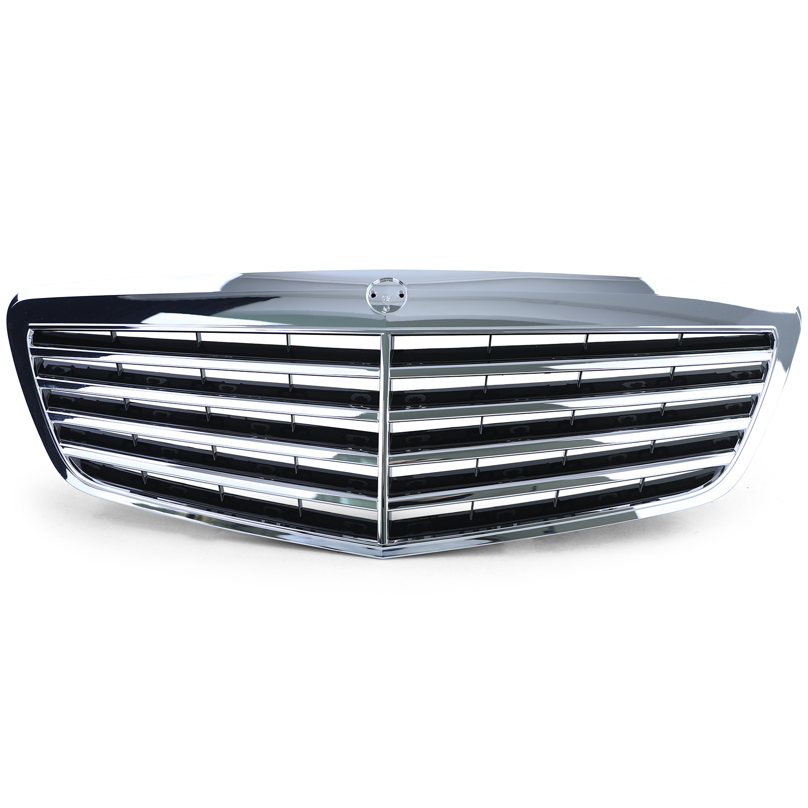 Autogrille - Mercedes S Klasse W221 Facelift 09-13 - Chroom - Sport rooster
