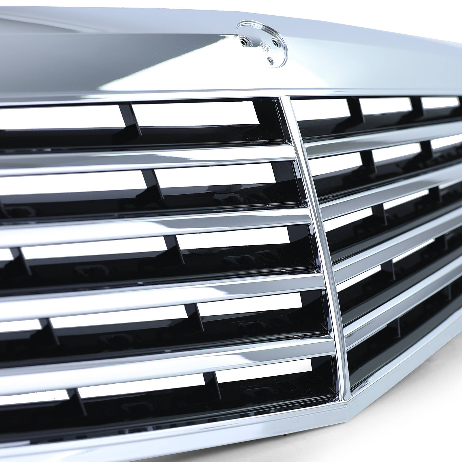 Autogrille - Mercedes S Klasse W221 Facelift 09-13 - Chroom - Sport rooster