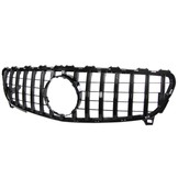 Autogrille geschikt voor Mercedes A-klasse W176 - Sportrooster - Glanzend Zwart