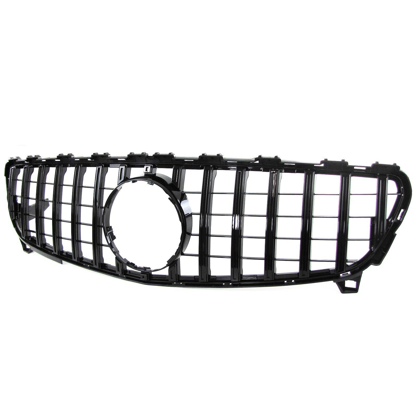 Autogrille geschikt voor Mercedes A-klasse W176 - Sportrooster - Glanzend Zwart