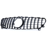 Autogrille geschikt voor Mercedes A-klasse W176 - Sportrooster - Glanzend Zwart
