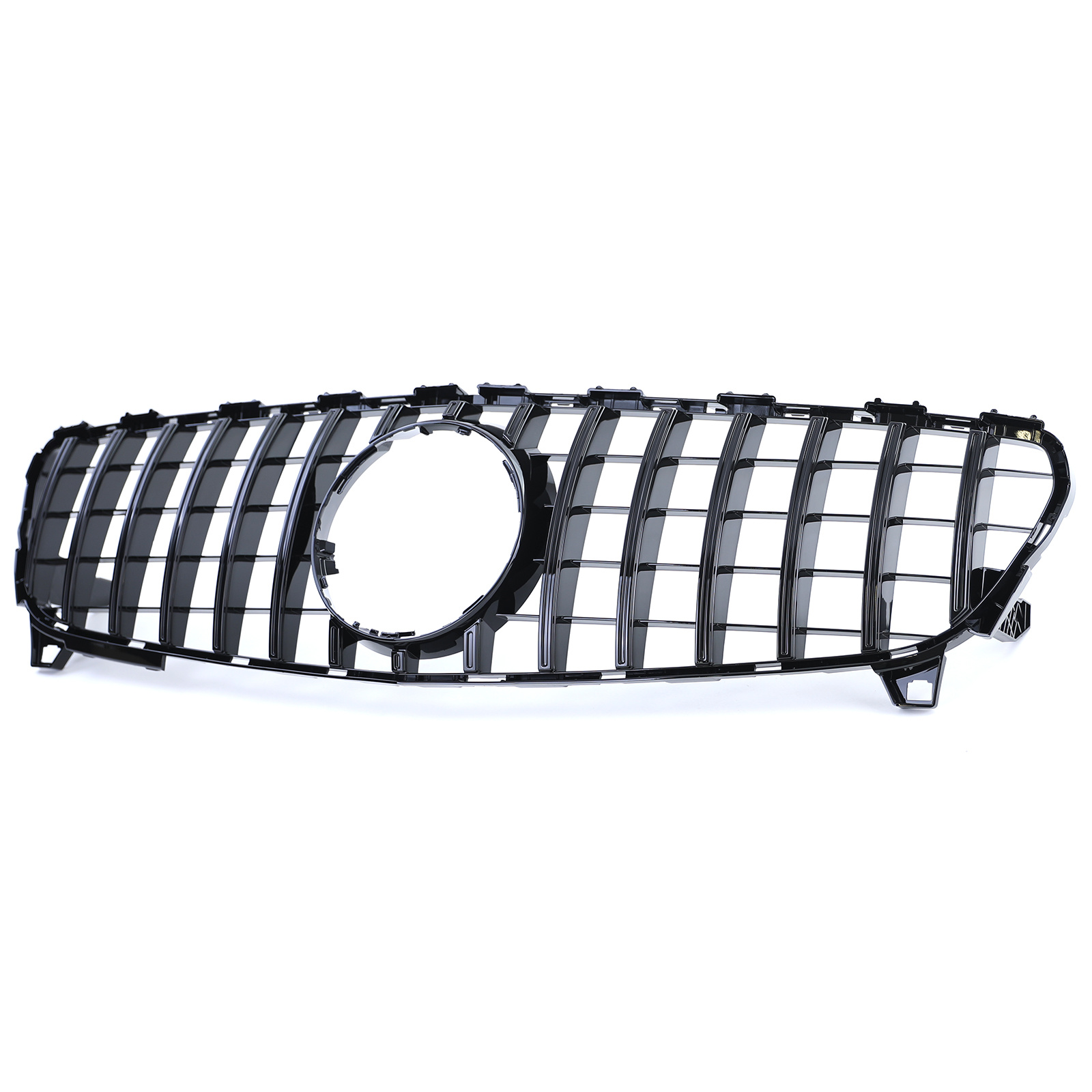 Autogrille geschikt voor Mercedes A-klasse W176 - Sportrooster - Glanzend Zwart