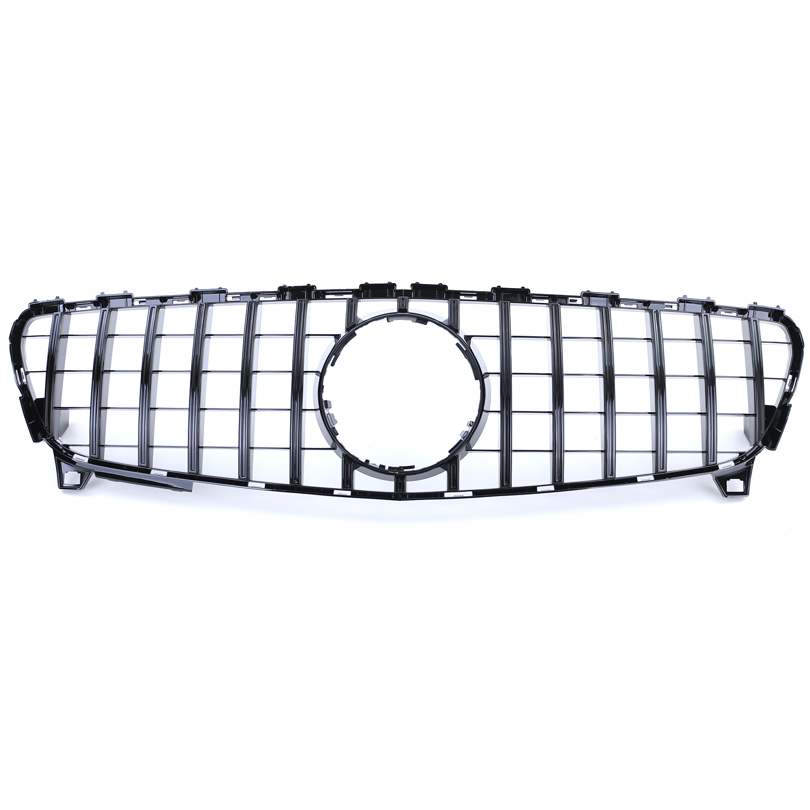 Autogrille geschikt voor Mercedes A-klasse W176 - Sportrooster - Glanzend Zwart
