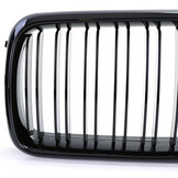 Radiateurgrille geschikt voor BMW 3 Serie E36 96-99 - Sportieve look - Glans Zwart