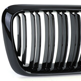 Radiateurgrille geschikt voor BMW 3 Serie E36 96-99 - Sportieve look - Glans Zwart