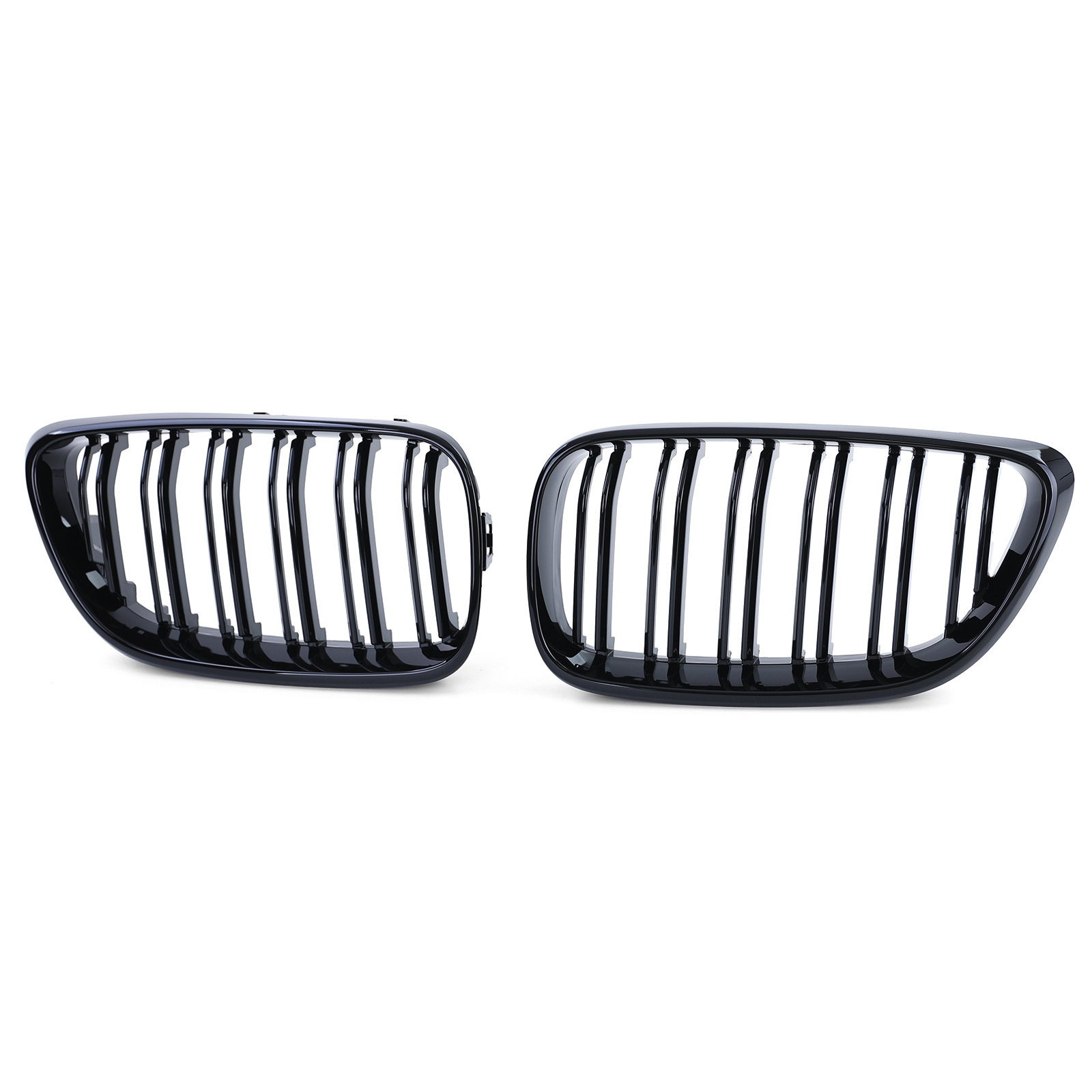 Sportgrille - geschikt voor BMW 2 Serie F22 F23 14-16 - Dubbele stang - Zwart glans