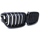 Sportgrille - BMW 2 Serie F22 F23 14-16 - Dubbele stang - Zwart glans