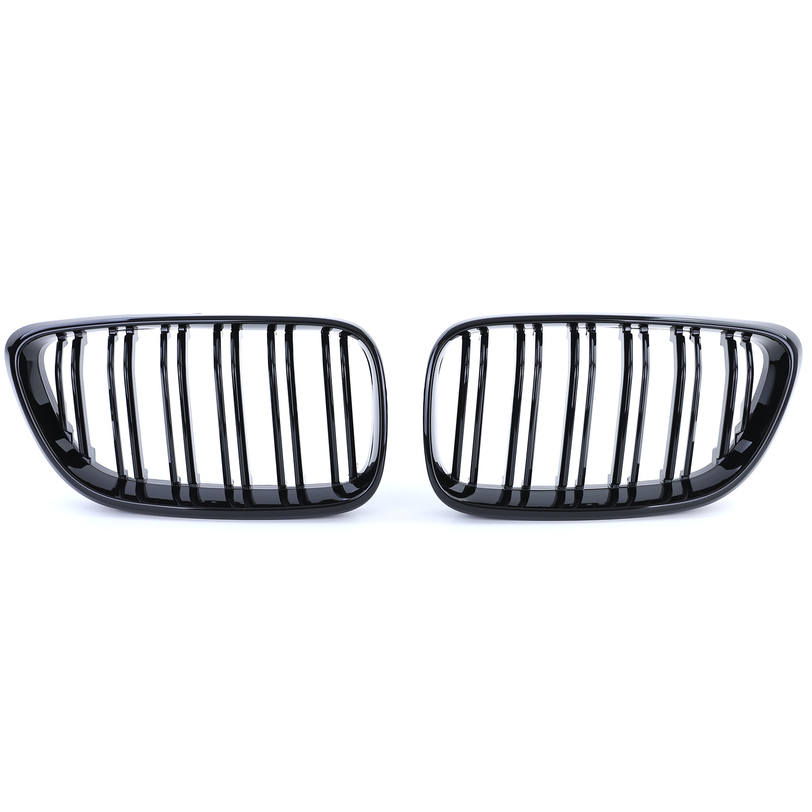 Sportgrille - geschikt voor BMW 2 Serie F22 F23 14-16 - Dubbele stang - Zwart glans