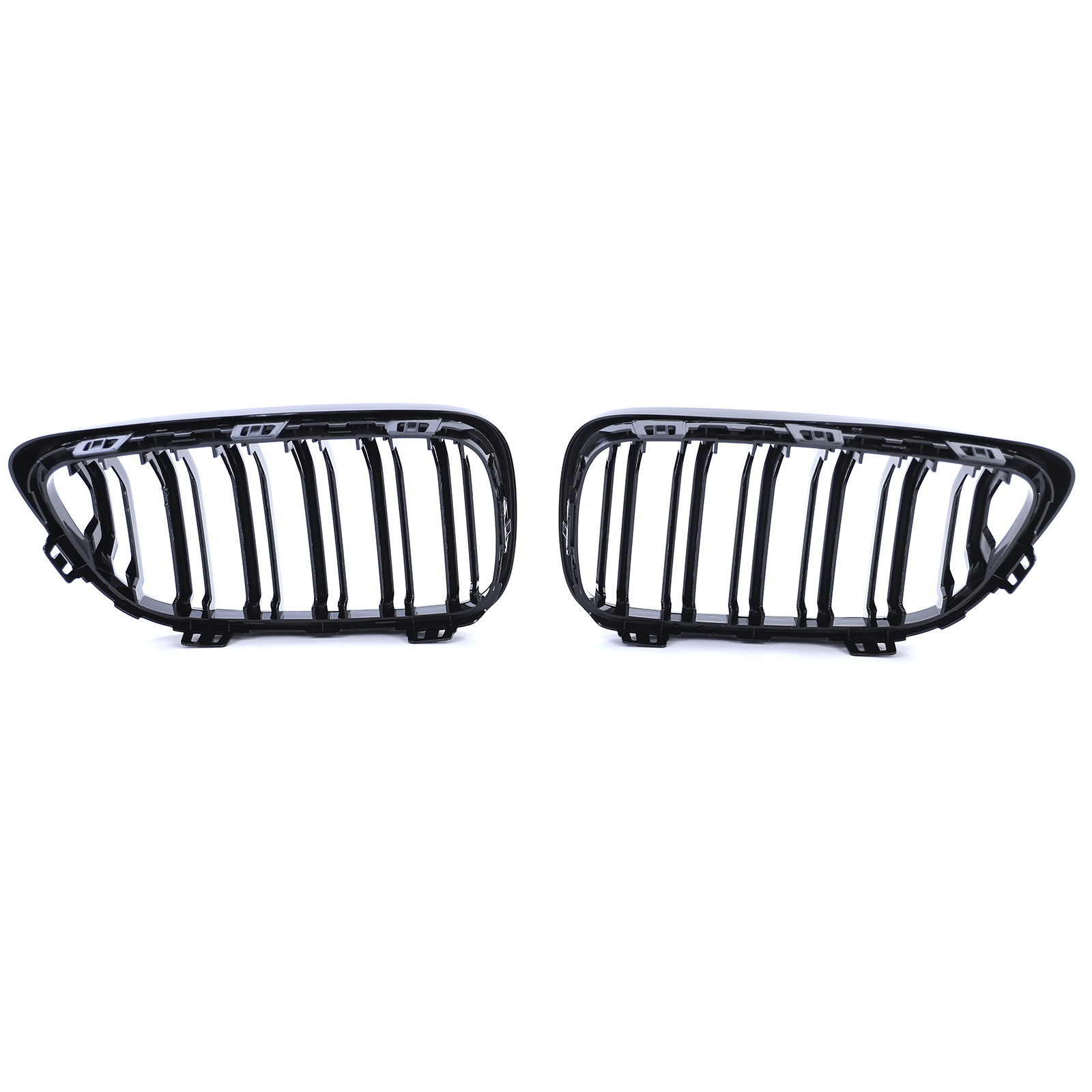 Sportgrille - geschikt voor BMW 2 Serie F22 F23 14-16 - Dubbele stang - Zwart glans