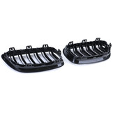 Sportgrille - BMW 2 Serie F22 F23 14-16 - Dubbele stang - Zwart glans