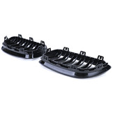 Sportgrille - BMW 2 Serie F22 F23 14-16 - Dubbele stang - Zwart glans