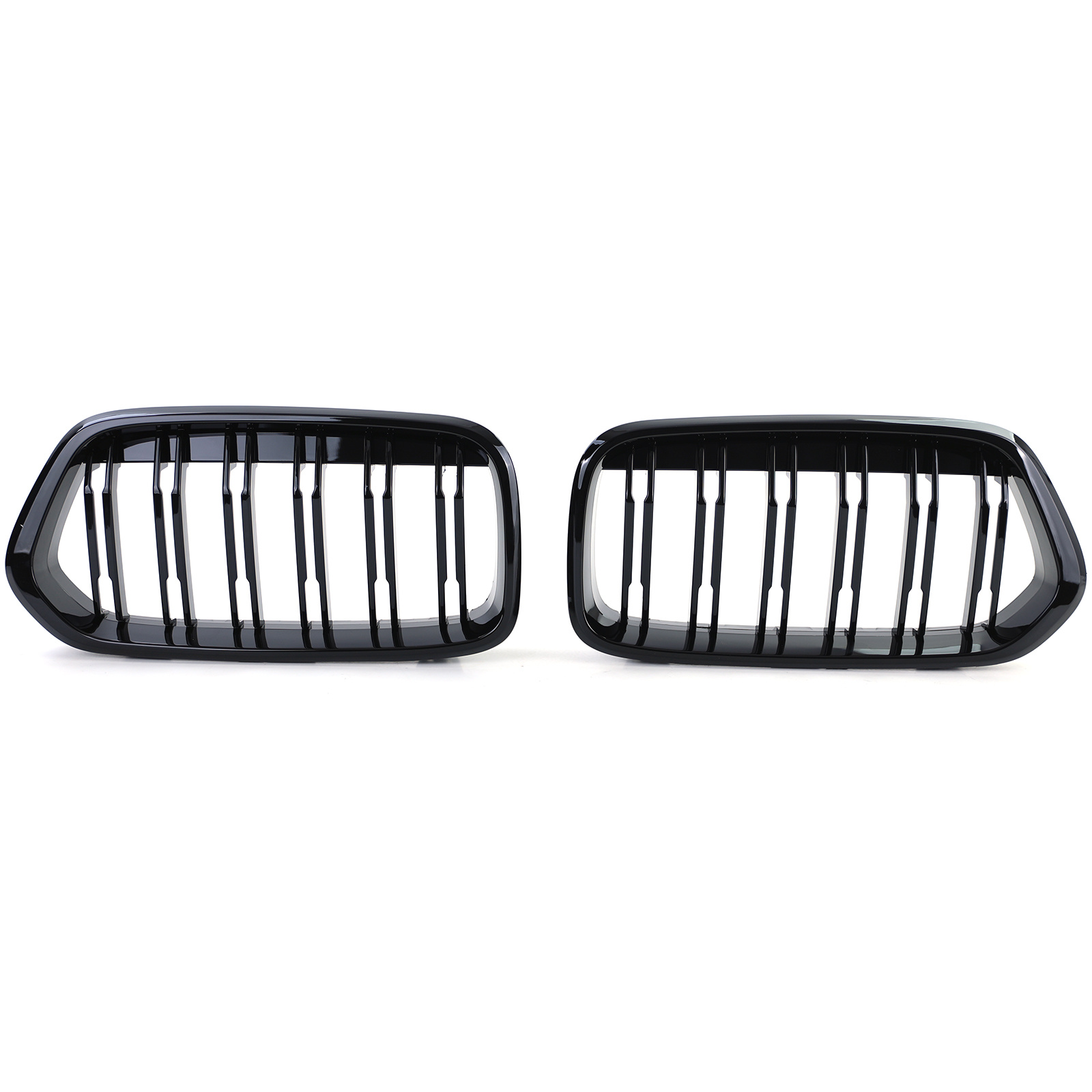 Sportgrille - BMW X2 F39 - dubbele stang - zwart glans