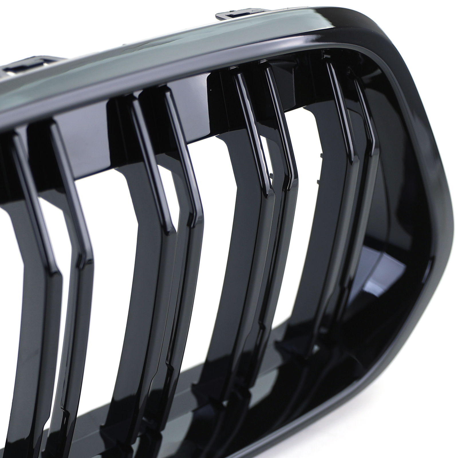 Sportgrille - BMW X2 F39 - dubbele stang - zwart glans