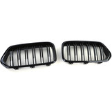 Sportgrille geschikt voor BMW X2 F39 - dubbele stang - zwart glans