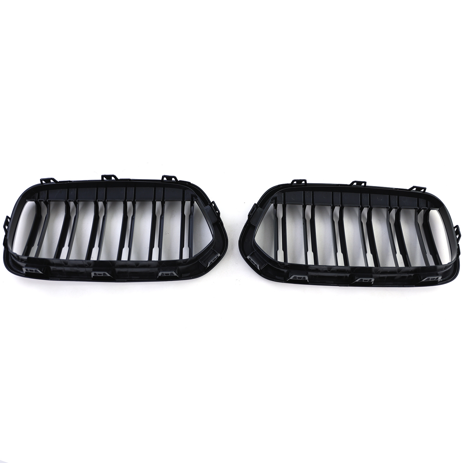 Sportgrille - BMW X2 F39 - dubbele stang - zwart glans