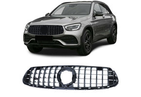Radiateurrooster - Mercedes GLC X253 SUV - Sport optiek - Zwart glans