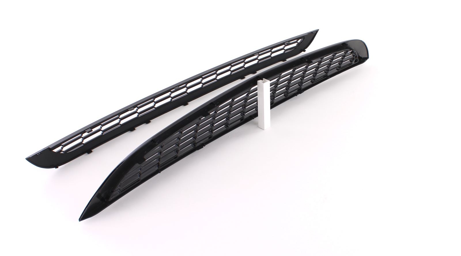 Autogrille - Mini R50 R53 One Cooper 01-06 - Sportief honingraatdesign - Glanzend zwart