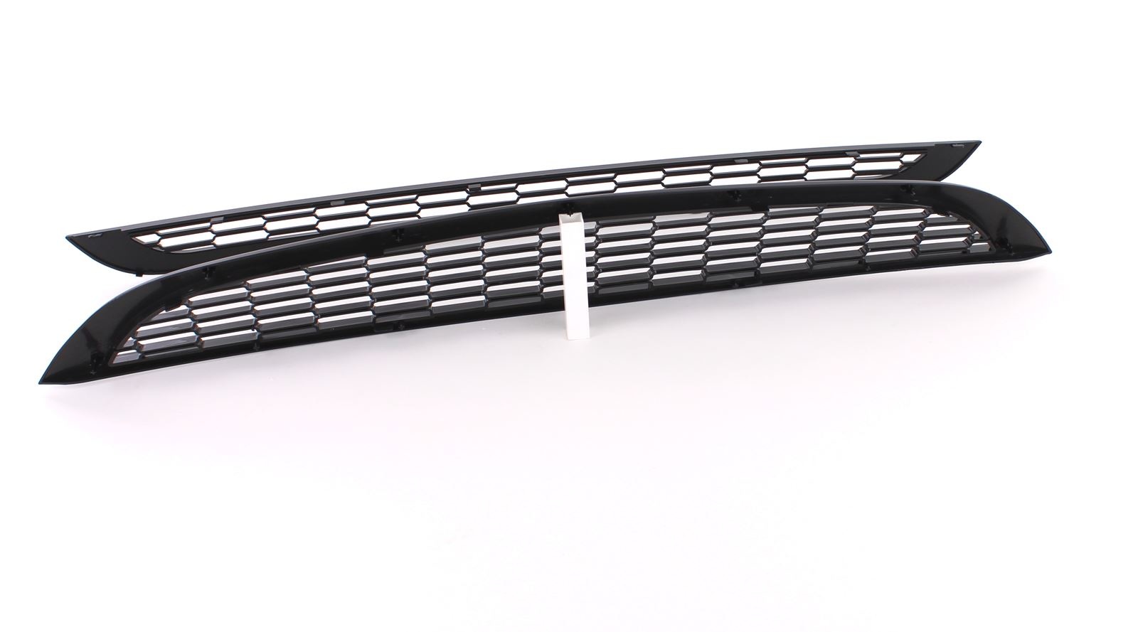Autogrille - Mini R50 R53 One Cooper 01-06 - Sportief honingraatdesign - Glanzend zwart