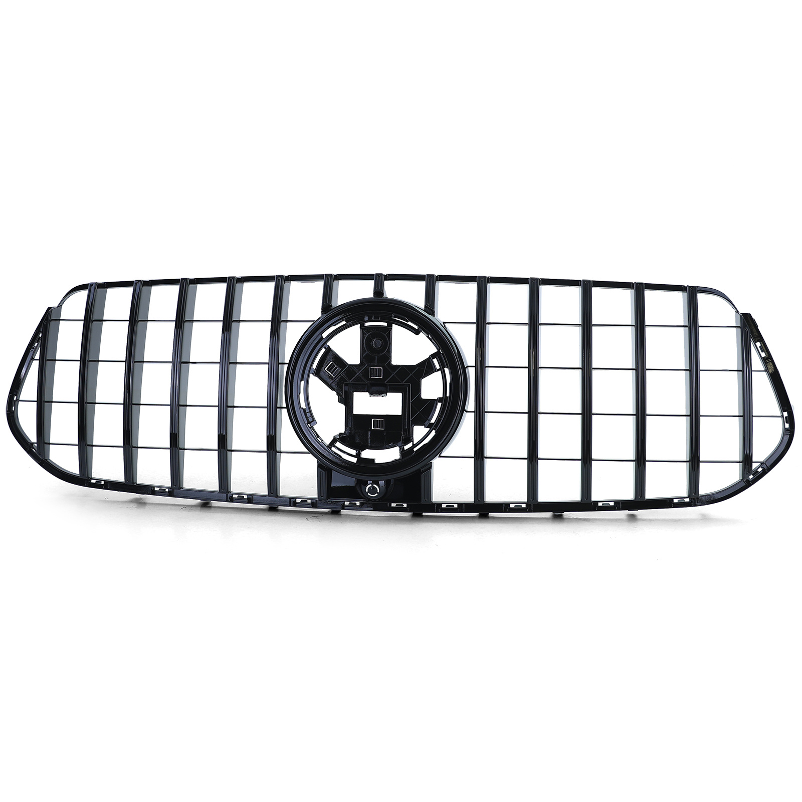Sportradiateurrooster - geschikt voor Mercedes GLE SUV V167 18+ - Zwarte glans - inclusief frontcamera