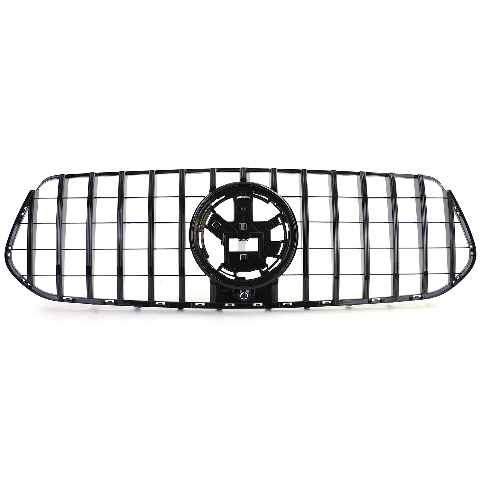 Sportradiateurrooster - geschikt voor Mercedes GLE SUV V167 18+ - Zwarte glans - inclusief frontcamera