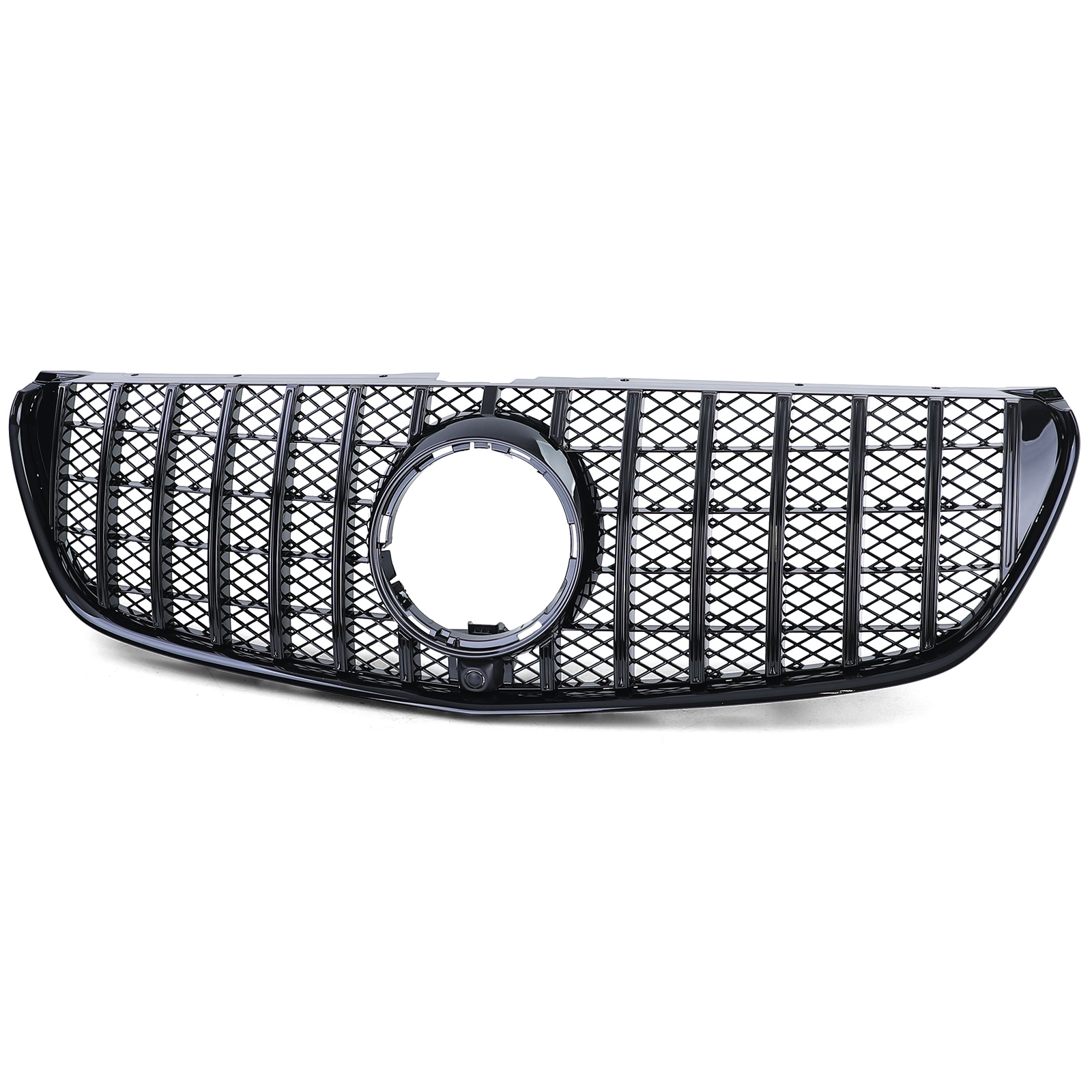 Autogrille - Mercedes V Klasse W447 pre-facelift - Sport optiek - Zwart glans