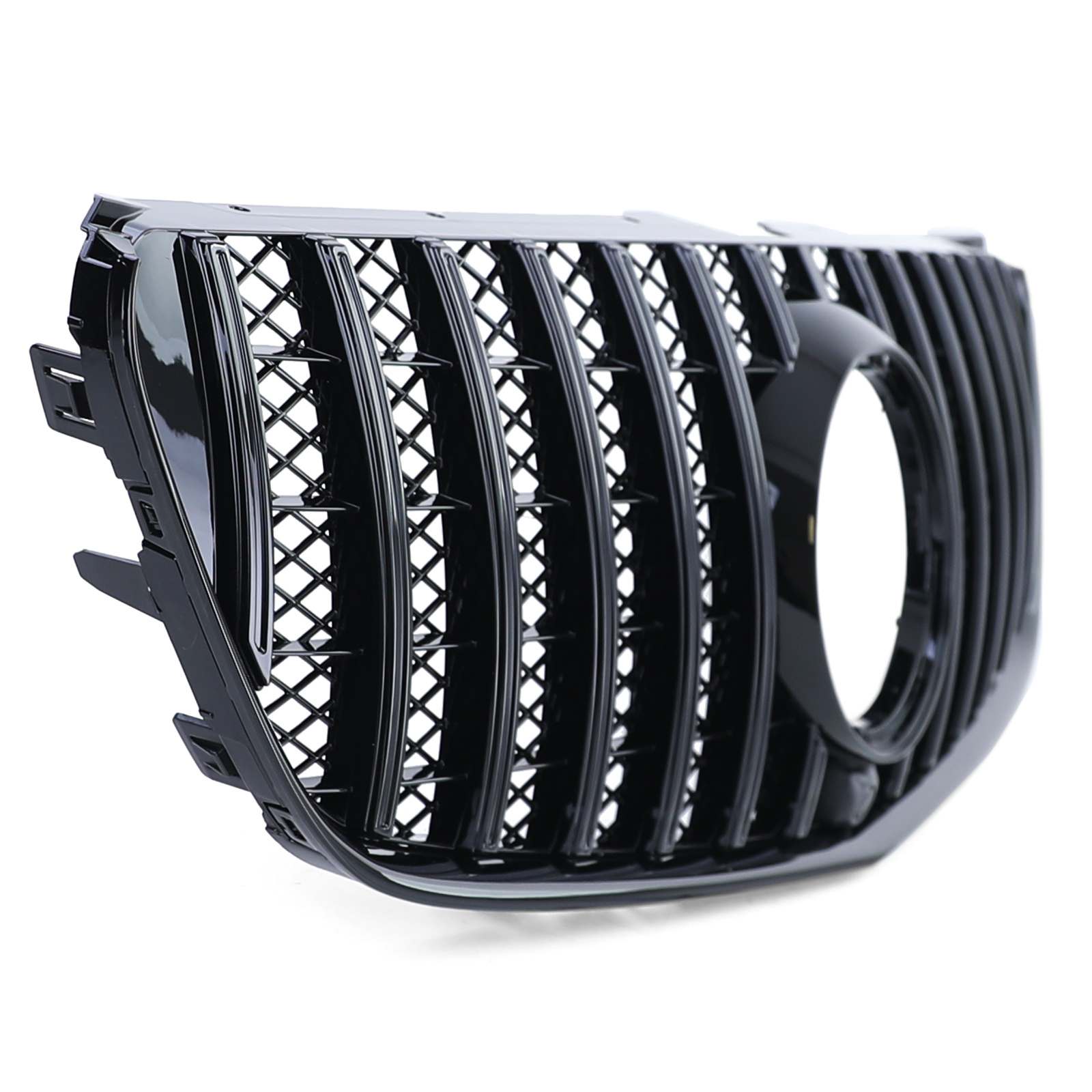 Autogrille geschikt voor Mercedes V Klasse W447 pre-facelift - Sport optiek - Zwart glans