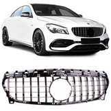Sport grill - Mercedes CLA C117 - zwart glanzend - perfecte pasvorm
