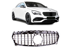 Sport grill - Mercedes CLA C117 - zwart glanzend - perfecte pasvorm