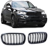 Sport Grill - BMW X5 F15 X6 F16 - Dubbele stang - Zwarte glans