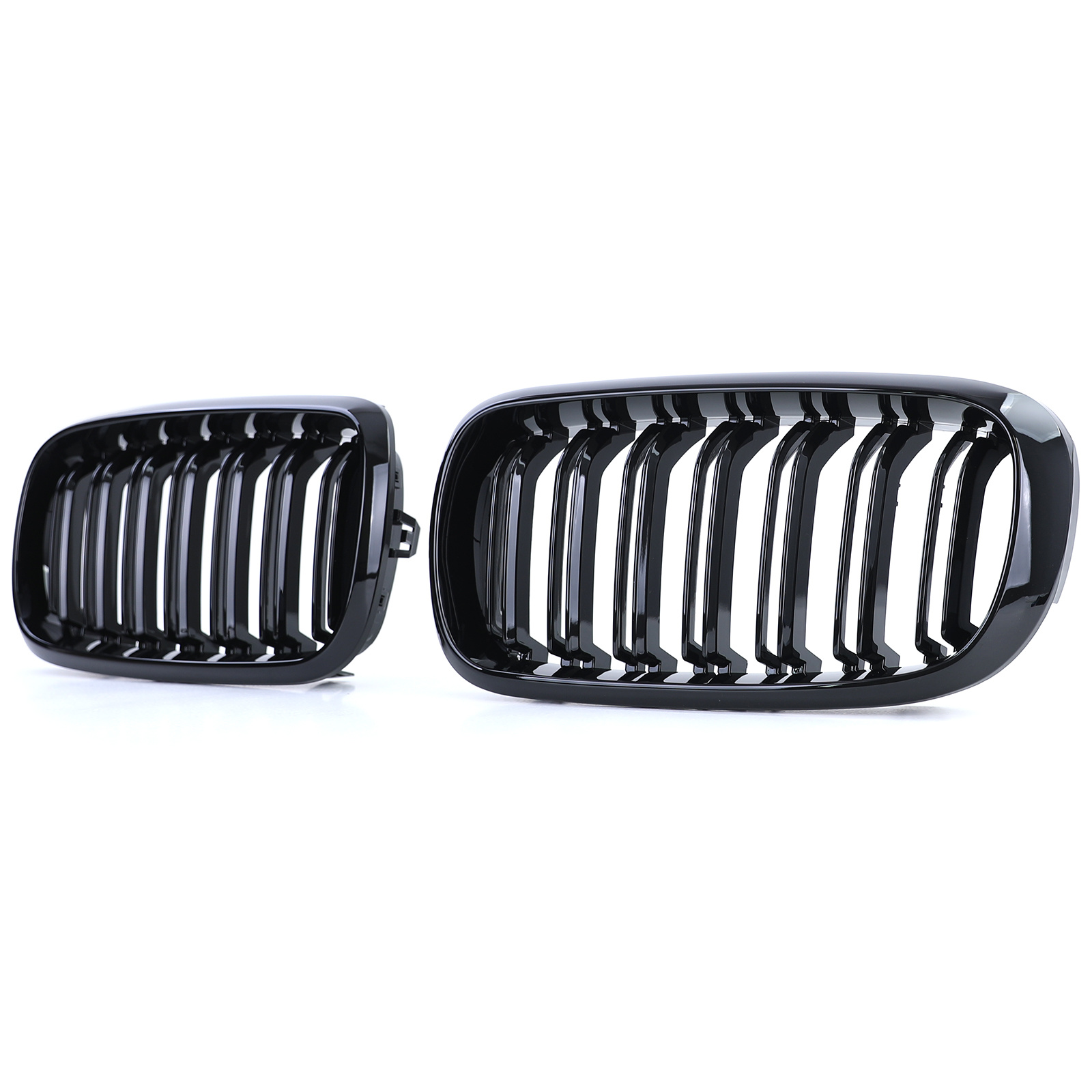 Sport Grill geschikt voor BMW X5 F15 X6 F16 - Dubbele stang - Zwarte glans