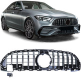 Autogrille geschikt voor Mercedes C-klasse W206 S206 - Sport optiek - Zwart chroom