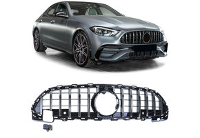 Autogrille - Mercedes C-klasse W206 S206 - Sport optiek - Zwart chroom