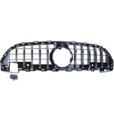 Autogrille geschikt voor Mercedes C-klasse W206 S206 - Sport optiek - Zwart chroom