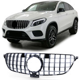 Autogrille geschikt voor Mercedes GLE Coupe C292 - Sportrooster - Zwart Chroom