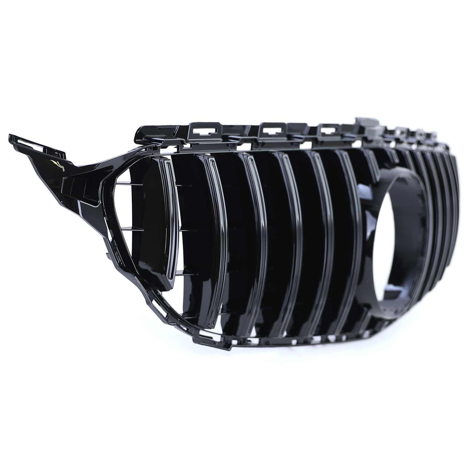 Autogrille - geschikt voor Mercedes C-klasse W205 S205 14-18 - Zwart Glans - Sportieve Uitvoering